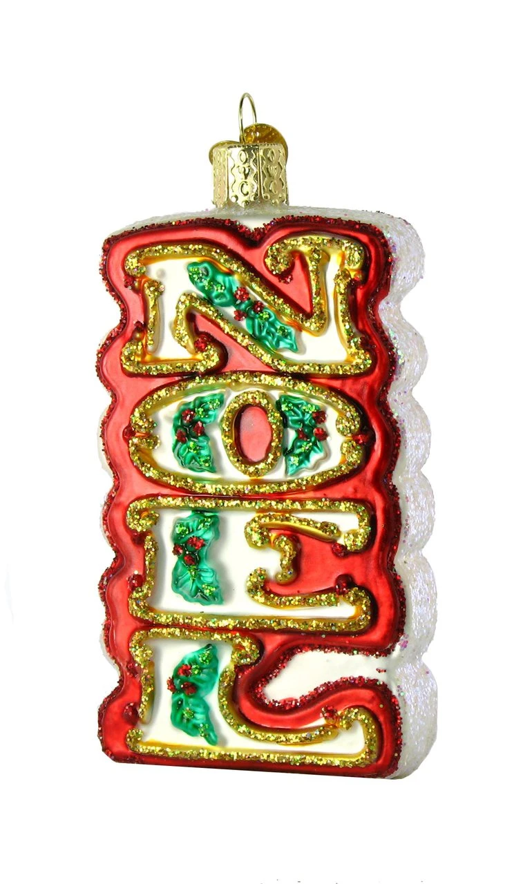 Old World Christmas Noel Glass Ornament 8 Old World Christmas Noel Glass Ornament - Image 8