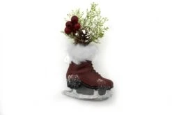 6 Inch Skate With Floral Accent - Pinecone -Country Christmas Loft Shop a7izdih8d9el3xiy5mz0