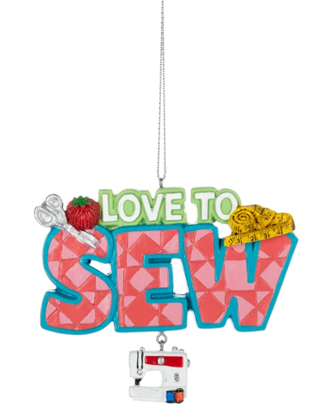 Love To Sew Ornament 1 Love To Sew Ornament