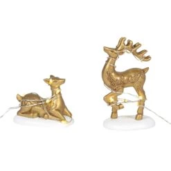 Department 56 Lit Deer Yard Decor