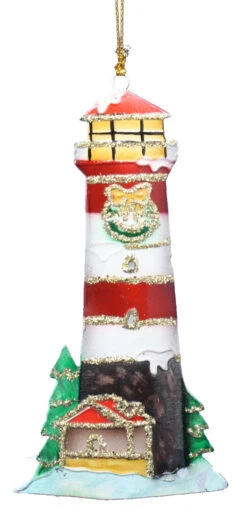 Kurt Adler Tin Lighthouse Ornament - 7 Kurt Adler Tin Lighthouse Ornament - -Country Christmas Loft Shop akv4ralkmxra0xnrs52v