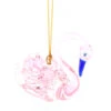 Egyptian Blown Glass Swan Ornament - Pink