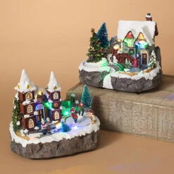 8 Inch Long LED Holiday Village - -Country Christmas Loft Shop alf8zrzarpaxmzxdtwif