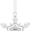 Swirling Snowflake Ornament - Warm Winter Wishes
