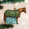 Snowflake Horse Glass Ornament