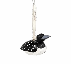 Handcarved Wood Ornament - Spotted Loon