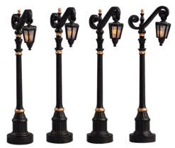 Lemax Colonial Street Lamp - Set Of 4