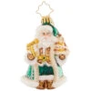 Christopher Radko Little Gem Glass Ornament - Emerald City Santa