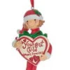 Kurt Adler Mom's Favorite Child Ornament - Girl - Youngest Child
