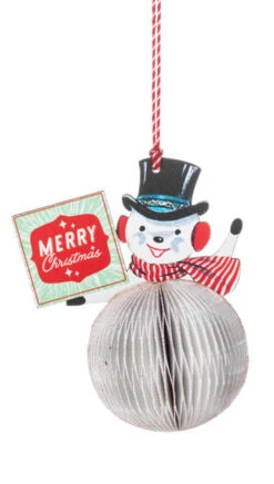 Vintage Honeycomb Snowman Ornament - 5 Vintage Honeycomb Snowman Ornament - -Country Christmas Loft Shop bdphkrdyxcwtrksxh8ou