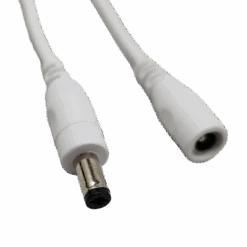 3 Foot Long DC Power Plug Extension - 5.5mm/2.1mm Plug - White