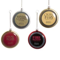 Kurt Adler Game Of Thrones Disc Ornaments - 4 Piece Box Set -Country Christmas Loft Shop bgzqemu1e0ntjmhly45k