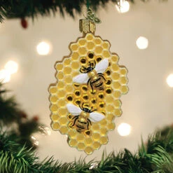 Honeycomb Glass Ornament -Country Christmas Loft Shop blmnqxd11e1hao2pwzwr