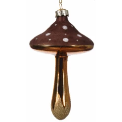 Gold Stem Glass Mushroom Ornament - -Country Christmas Loft Shop bsysc9sxjlyzxc4xhtcr