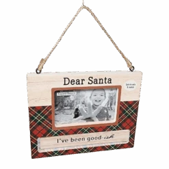 Spinning Frame Ornament - Dear Santa
