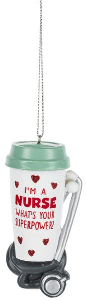 I'm A Nurse Coffee Cup Ornament