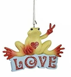 Kurt Adler Peace Frog Ornament - Faith -Country Christmas Loft Shop bz9eclrvr8gbpdskdwwc