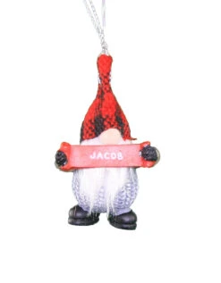 Personalized Gnome Ornament (Letters J-P) - Jacob