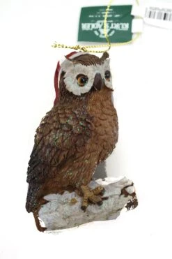 Kurt Adler Owl Wearing A Santa Hat Ornament