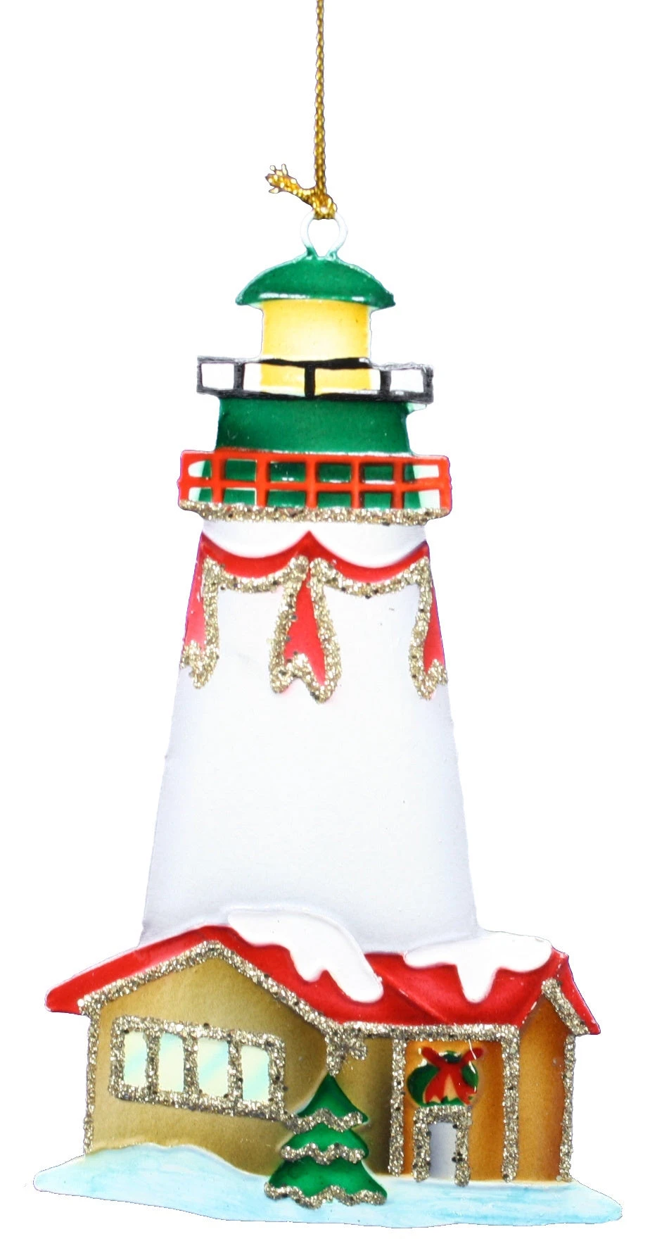 Kurt Adler Tin Lighthouse Ornament - 2 Kurt Adler Tin Lighthouse Ornament - - Image 2