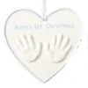 Roman Hands In Heart Babies First Christmas - Blue