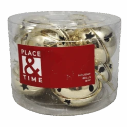 Jingle Bells (8 Pack) - 50mm - Gold