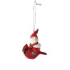 Gnome On Cardinal Ornament