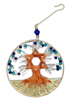 Judaica Tree Of Life - Metal Ornament