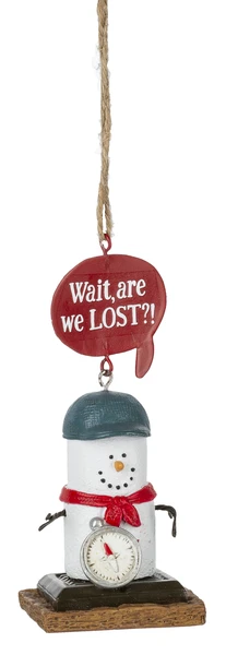 S'mores Camp Equipment Ornament - Are We Lost?