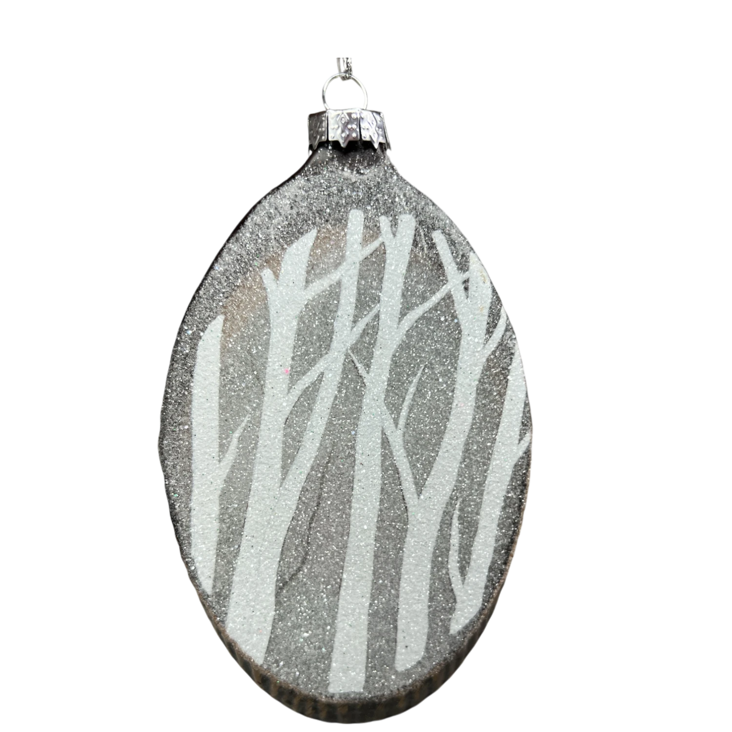 Glass Holiday Bird Design Ornament - Chickadee 2 Glass Holiday Bird Design Ornament - Chickadee - Image 2