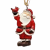 Clay-Style Santa Ornament - Cardinal