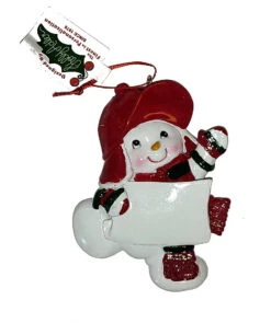 Kurt Adler Snow Kid Ornament - Boy - Flap Hat