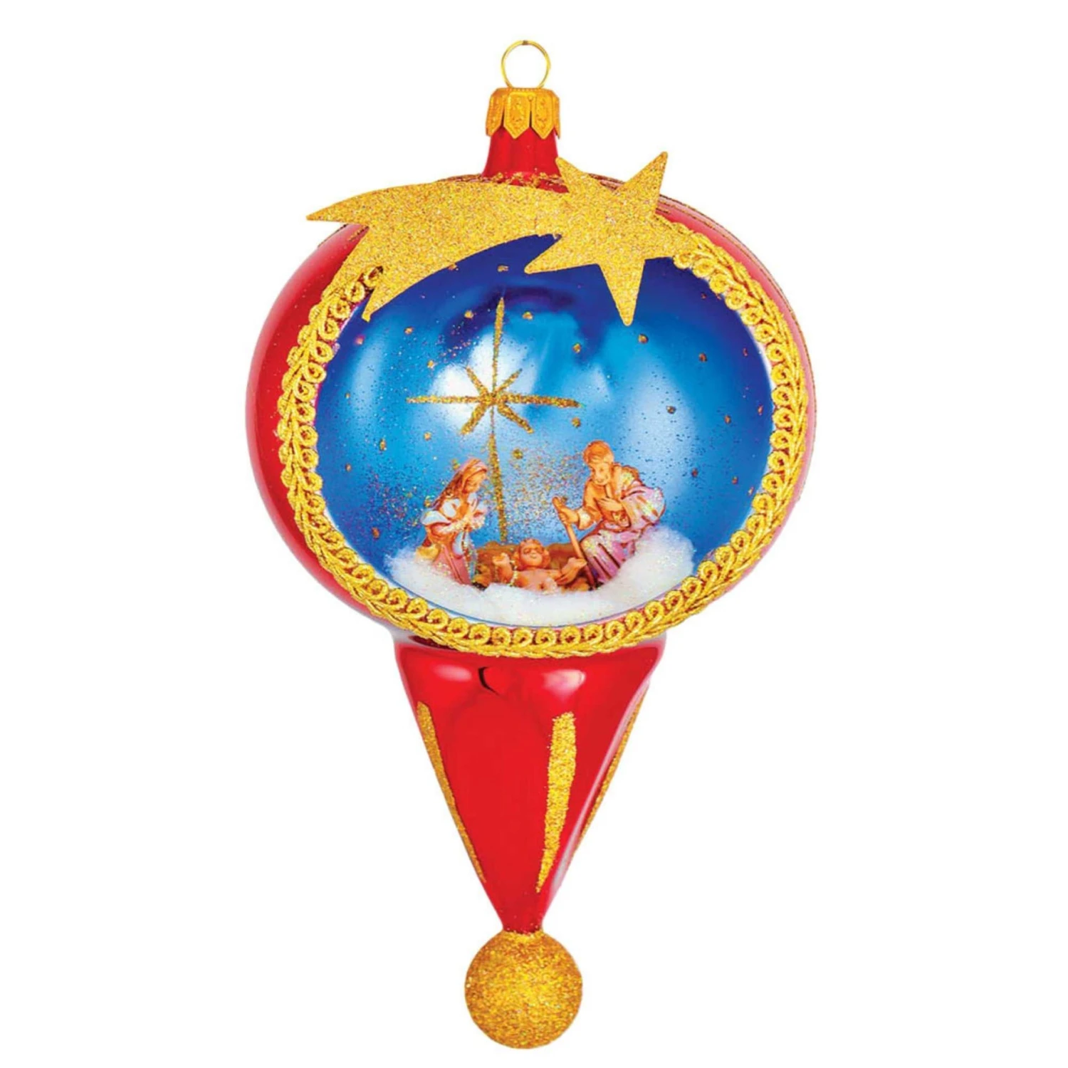 Crimson Maria Luisa Ornament 1 Crimson Maria Luisa Ornament