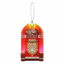 Mr. Christmas Mini Juke Box Ornament - Red