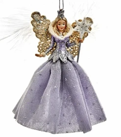 Kurt Adler Lavender Snow Queen Ornament -