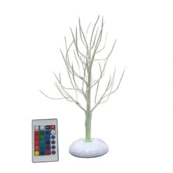 Department 56 Twinkle Branch White Tree - 11 Inch Multicolor With Remote