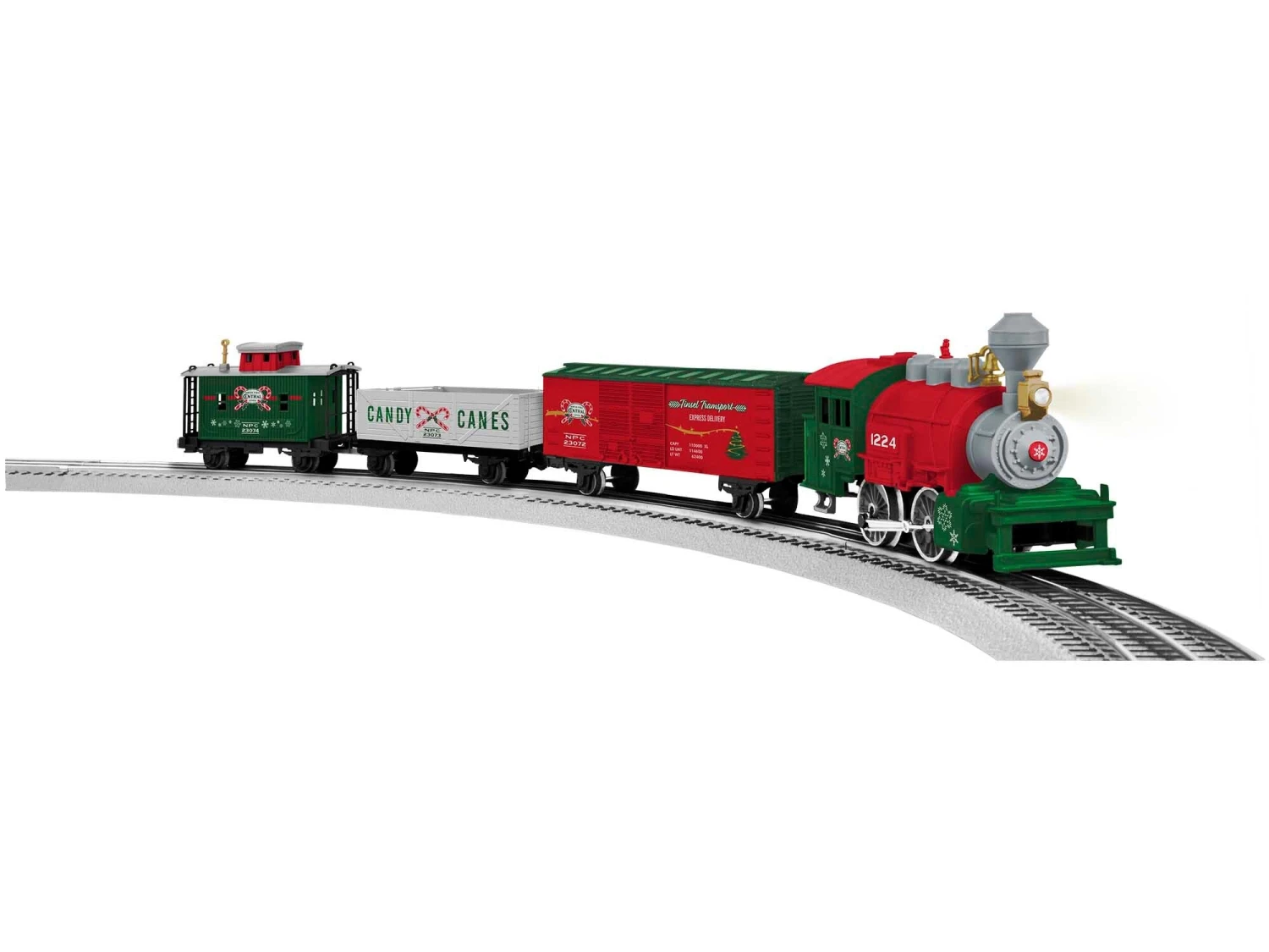 Lionel Junction Christmas Train With Lighted Track - O Gauge 1 Lionel Junction Christmas Train With Lighted Track - O Gauge