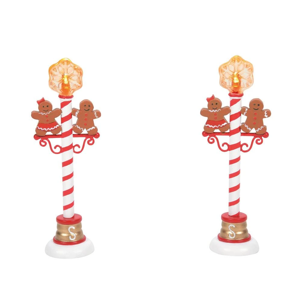 Department 56 Gingerbread Street Lights - Set Of 2 Village Accessory 3 Department 56 Gingerbread Street Lights - Set Of 2 Village Accessory - Image 3