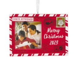 Hallmark Holiday Postcard 2023 Photo Frame Ornament