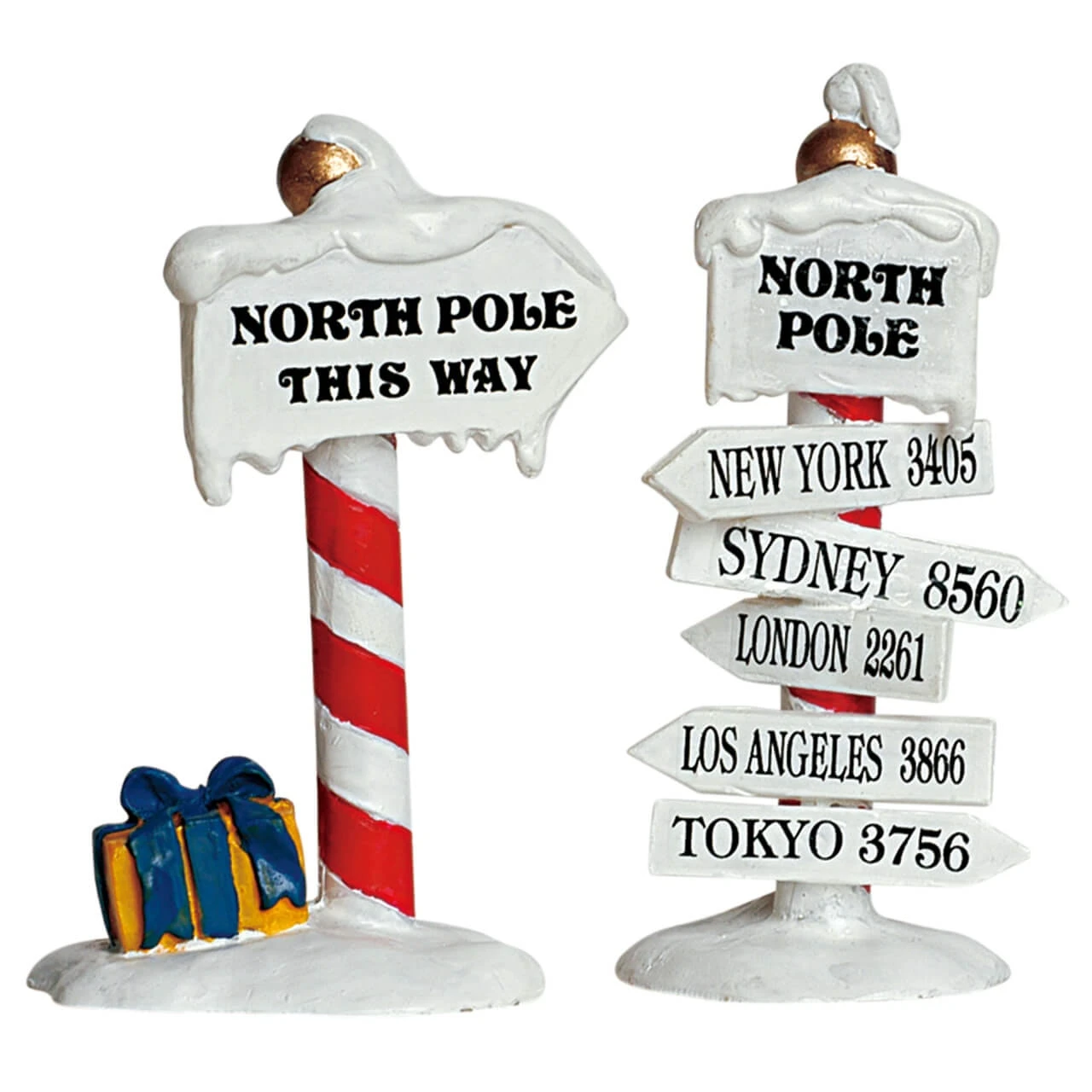 Lemax North Pole Signs Set Of 2 1 Lemax North Pole Signs Set Of 2
