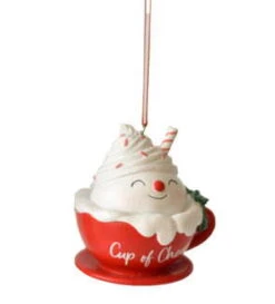 Cup Of Cheer Ornament - Snowman Head
