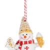 Sweet Snowman Ornament - Tree Cookie