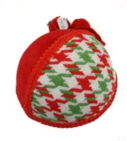5 Inch Red/Houndstooth Ball