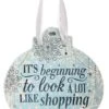Festive Word Hanging Ornament - It's Beginning To Look A Lot