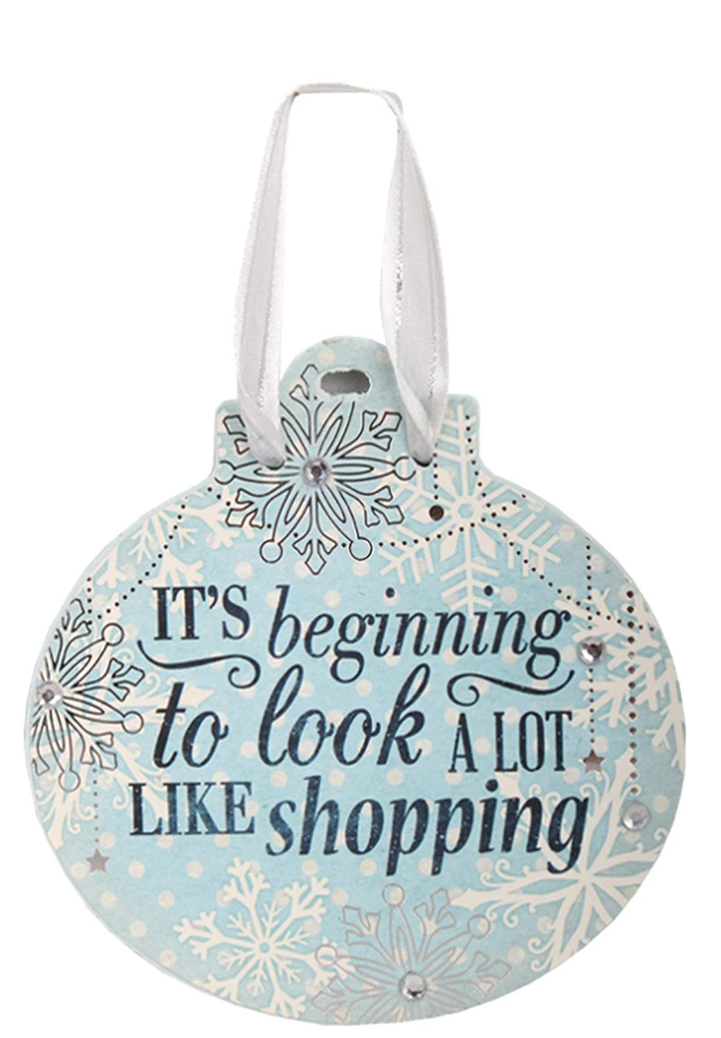 Festive Word Hanging Ornament - It's Beginning To Look A Lot 1 Festive Word Hanging Ornament - It's Beginning To Look A Lot
