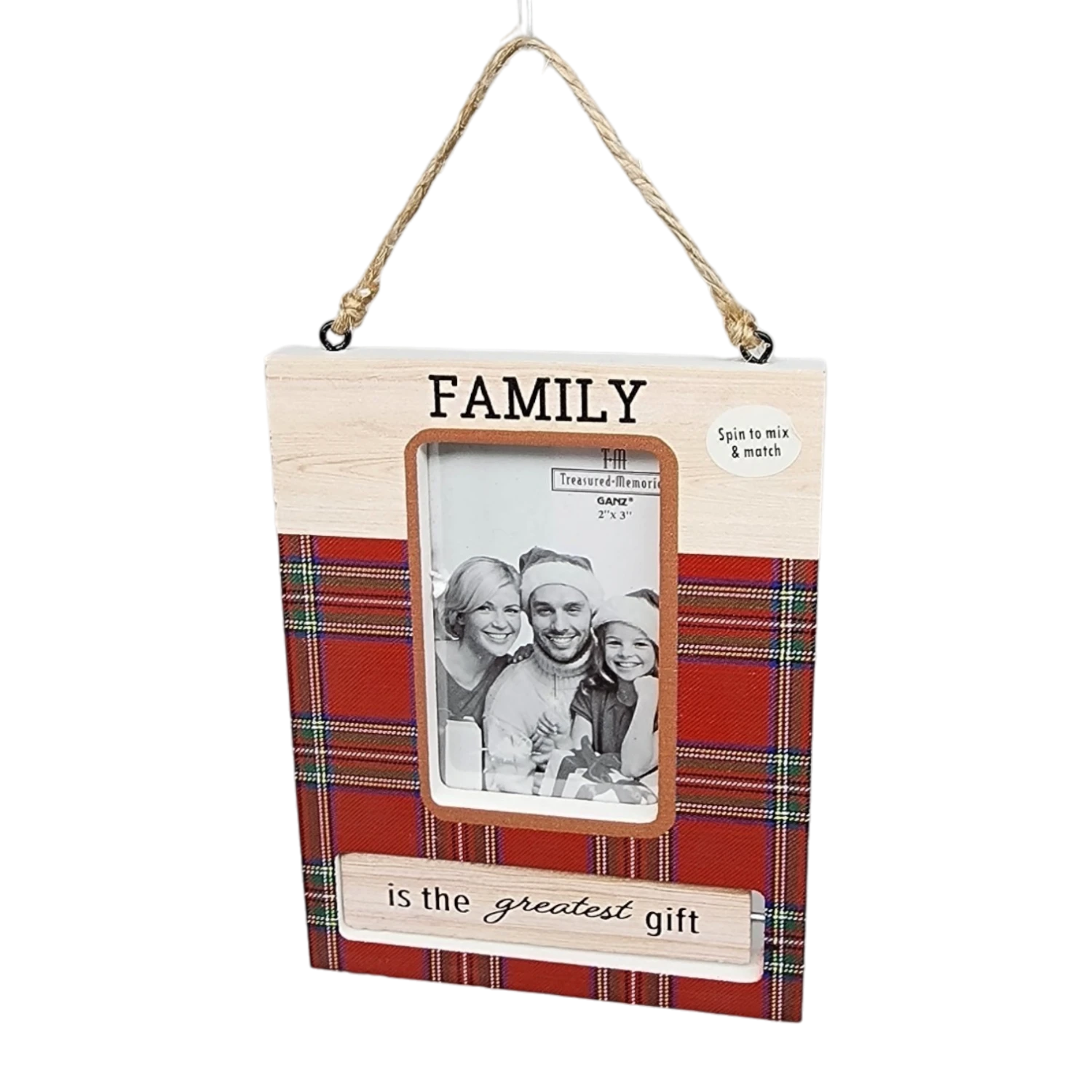 Spinning Frame Ornament - Family 3 Spinning Frame Ornament - Family - Image 3