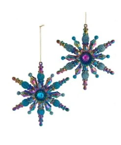 Kurt Adler Peacock Snowflake Ornament-