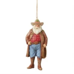 Western Santa Cowboy Hat Ornament