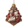 Roman Gold Filigree Holy Family Ornament