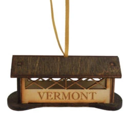 Wooden 3D Vermont Covered Bridge Ornament -Country Christmas Loft Shop f9vdugly4ab29wvy4uwk